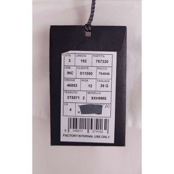 Z Zegna Cotton Tuxedo Shirt 39 15.5 Reg Fit Mens White Dress Formal $460 - Picture 9 of 13